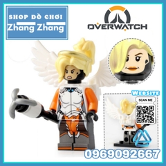 Xếp hình Over Watch D.Va Reinhardt Wihelm Jesse Mccree Reaper Soldier 76 Shimada Hanzo Mercy Lego Minifigures Xinh X0230