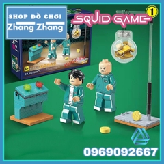 Đồ chơi xếp hình mô hình Trò chơi con mực Squid game Minifigures QG102
