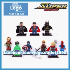 Lego xếp hình Bat hero, superman, General Lego Minifigures Decool 0101 - 0109