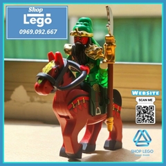 Xếp hình Chiến mã Xích thố của Quan Vũ Lữ Bố trong Tam quốc diễn nghĩa Lego Minifigures DW001 006