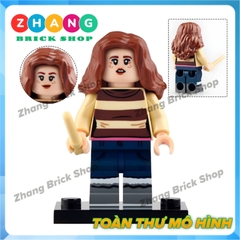 Xếp hình Harry Potter - Hermion - Ginny Weasley - Moaning Myrtle - Ron - Fred Lego Minifigures POGO PG8285