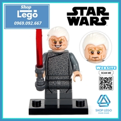 Xếp hình Star Wars Han Solo Palpatine Chirrut Imwe Obi-Wan Kenobi Darth Malgus Krennic Leia Lego Minifigures Pogo PG8024