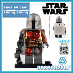 Xếp hình Star Wars Mandalorian and Rise of Skywalker Dameron Mando Sith Trooper Cara Dune Raider Lego Minifigures G0001