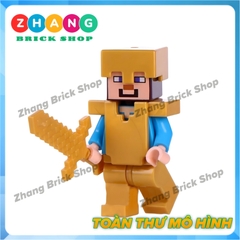Xếp hình Mineblocks mô phỏng trò chơi Minecraft Lego Minifigures Xinh X0295