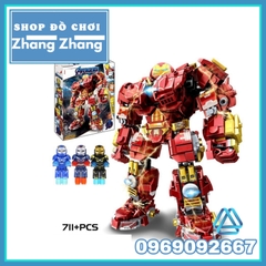 [711 hình] Xếp hình Iron Man Người sắt Hulkbuster Armor mới nhất 2021 Lego Minifigures Xinh 9018 XH9018
