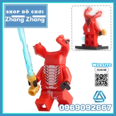 Xếp hình Ninjago Tộc rắn Chop rai Skales Acidicus Pythor Skalidor Bytar Rattla Fangdam Lego Minifigures Lele A025 032