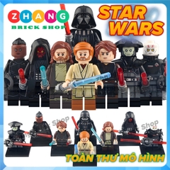 Đồ chơi xếp hình Star Wars Darth Maul Fifth Brother Reva Ben Kenobi Anakin Skywalker Vader Minifigures Koruit KT1059