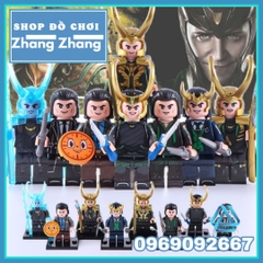 Xếp hình tuyển tập Loki Avengers trong TVA và Ragnarok mới nhất 2021 Lego Minifigures WM6118