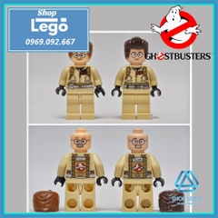 Xếp hình Ghostbusters Peter Venkman - Egon Spengler - Ray Stantz- Winston Zeddemore Lego Minifigures Xinh X108 111