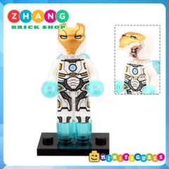 Xếp hình Iron Man Captain Marvel Space Captain America MK39 MK47 Scuba Ironman Lego Minifigures Decool 0244 0249