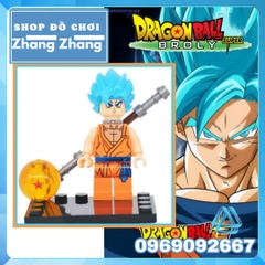 Xếp hình Dragon Ball Z Son Goku Blue Saiyan Lego Minifigures Kopf KF5001 KF002