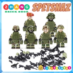 Đồ chơi Xếp hình Lực lượng đặc nhiệm Spetsnaz Alpha Nga tinh nhuệ giỏi nhất thế giới Lego Minifigures Tbstoy Tbs41-46