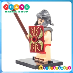 Xếp hình lính bộ binh Roman Rome La mã Gladiators Khiên và giáo Lego Minifigures xinh xh648 x0164