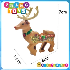 Đồ chơi xếp hình mô hình tuần lộc giáng sinh của ông già Noel Merry Christmas Minifigures Xinh XH1785