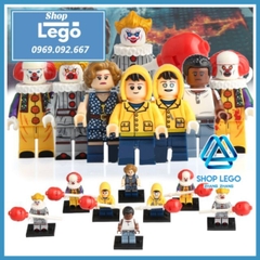 Xếp hình IT - Tên hề ma quái Pennywise Beverly George Chosen Jacobs Lego Minifigures Koruit KT1012
