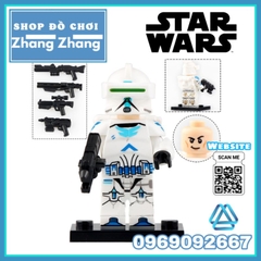 Đồ chơi xếp hình Star Wars gồm Ahsoka's Clone Trooper Minifigures Xinh X0303
