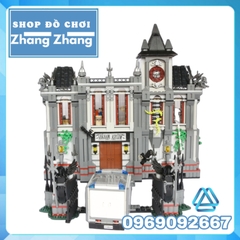 [1619 hình] Xếp hình nhà thương điên Arkham - The Arkham Asylum Breakout Lego Minifigures Decool 7124 Lepin 07044