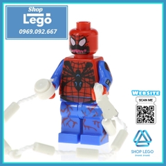 Xếp hình Agent X, Green Goblin, Spider-Armor, Miles Morales siêu anh hùng Lego Minifigures POGO PG8096