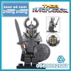 Xếp hình Thor Ragnarok Asgardian Berserker Hela vs Warrior Lego Minifigures Koruit KT1044