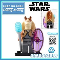 Xếp hình Star Wars Obi-Wan Imperial Guard Stormtrooper Darth Vader Jar Binks Han Solo Lego Minifigures Lele C015 022