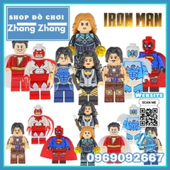 Xếp hình Captain Marvel
- Shazam
- Whiplash - Superpool
- Tempest - Dove
- Hawk
- Zatanna Lego Minifigures Kopf KF6080