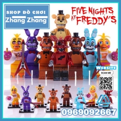 Xếp hình Chica - Bonnie - Foxy Spintraft - Freddy trong Five Night at Freddy Lego Minifigures WM6074