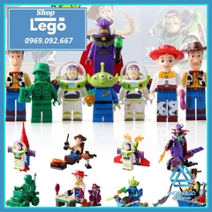 Xếp hình Câu chuyện đồ chơi Toys Story 4 Woody - Buzz - Jessie - Green Alien - Sarge - Zurg Lego Minifigures SY6699