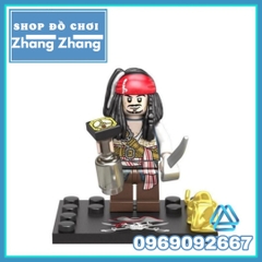 Xếp hình Pirates of the Caribbean: Salazar’s Revenge và Jack Sparrow Lego Minifigures KSZ719
