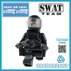 Xếp hình tiểu đội đặc nhiệm cảnh sát 113 phản ứng nhanh Lego Minifigures Swat 1820