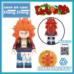 Xếp hình Broly Torankusu Gogeta Goku tuyển tập 7 viên ngọc rồng Dragon Ball Lego Minifigures Kopf KF6098
