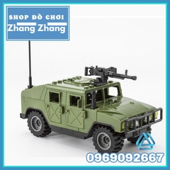 Đồ chơi Xếp hình mô hình Xe Humvee quân đội HMMWV M1114 Minifigures J773