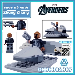 Xếp hình Spider-Man Thor Star-Lord Vision Captain Marvel Thanos Nick Fury Lego Minifigures Hãng Lele 34074