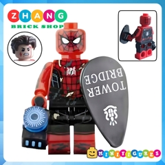 Xếp hình Hawkeye - Captain Marvel - Red She Hulk - Hulk - Spider Man Scarlet Witch Whiplash Lego Minifigures Xinh X0244