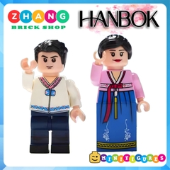 Đồ chơi xếp hình lễ phục cưới wedding Kimono Hanbok Hỷ phục các quốc gia Minifigures No 1602