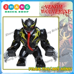 Xếp hình Symbiote Wolverine siêu anh hùng Marvel X-men BigFigures Lego Minifigures POGO PG2064 PG8241