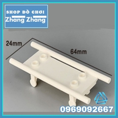Đồ chơi xếp hình mô hình phụ kiện Xe giường bệnh và cáng cứu thương minifigures MOC