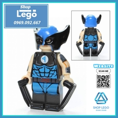 Xếp hình Colossus Wolverine Deadpool Spider-Man Cable Murder Machine Harley Quinn Lego Minifigures POGO PG8180
