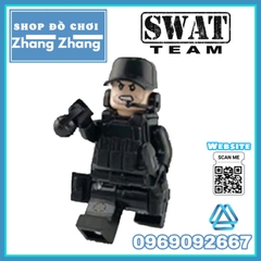 Xếp hình tiểu đội đặc nhiệm cảnh sát 113 phản ứng nhanh Lego Minifigures Swat 1820