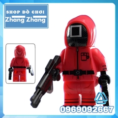 Đồ chơi xếp hình Trò chơi con mực Squid game gồm Seong Gi-hun và Kang Sae-byeok - Sang-woo - Il Nam Minifigures KDL808
