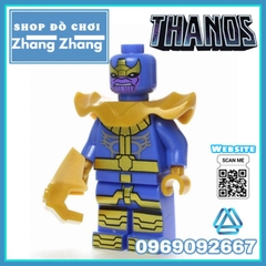 Đồ chơi xếp hình Thanos Comics trong Avengers Endgame Minifigures Kopf KF343