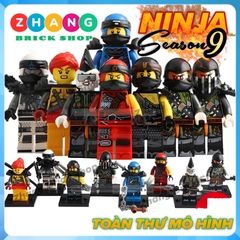 Xếp hình Ninjago Skylor - Jay - Jet Jack - Kai - Zane- Skullbreaker- Muzzle - Cole Lego Minifigures Lele A017 024