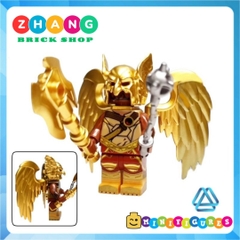 Đồ chơi xếp hình Black Adam Hawkman Atom Doctor Fate Isis Cyclone Sabbac Minifigures Kopf KF6177