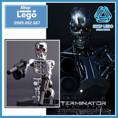 Xếp hình Terminator T800 Kẻ hủy diệt mạ crom siêu bóng sáng Lego Minifigures Pogo PG1258