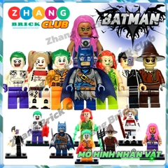 Xếp hình Batman Joker Harley Quinn Two Face Starfire Poison Ivy ScareCrow Lego Minifigures POGO PG8013