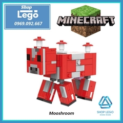 Xếp hình Minecraft Mooshroom - Slimes - Bat - Pillager - Snow Golem - Ravager - Guardian Lego Minifigures Xinh X0298