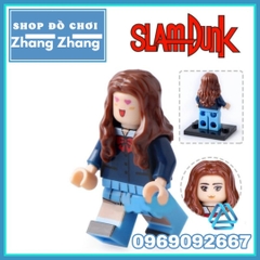 Xếp hình Bóng rổ Slam Dunk Hanamichi - Akagi - Miyagi - Rukawa - Haruko - Ayako Lego Minifigures POGO PG8092