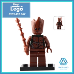 Xếp hình Iron man - Spider-man - Ebony Maw - Groot - Thor Dr Strage Black Widow Star-Lord Lego Minifigures Lele D033 040