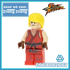 Xếp hình Street Fighter Ryu - Ken - Guile - Zangief - Honda- Dhalsim - Blanka - Vega Lego Minifigures Kopf KF8008