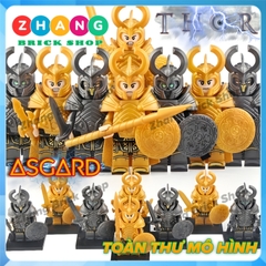 Xếp hình Thor Ragnarok Asgardian Berserker Hela vs Warrior Lego Minifigures Koruit KT1044