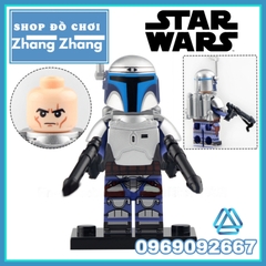 Đồ chơi xếp hình Star Wars gồm Peli Motto - Fennec Shard - Boba Fett - Greef Karga - Jango Fett Minifigures WM6122